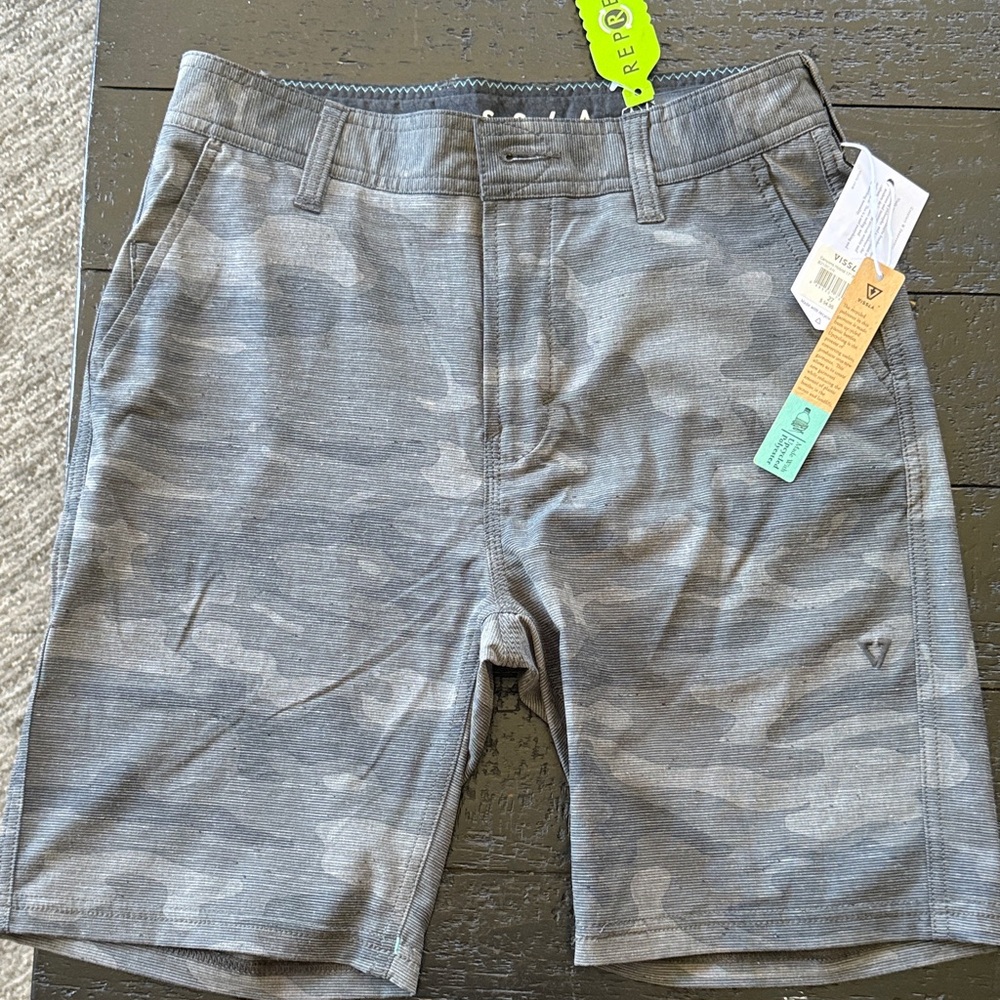 VISSLA Charcoal Camo Boardshorts